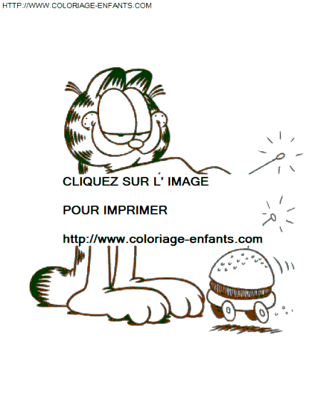 Garfield coloring