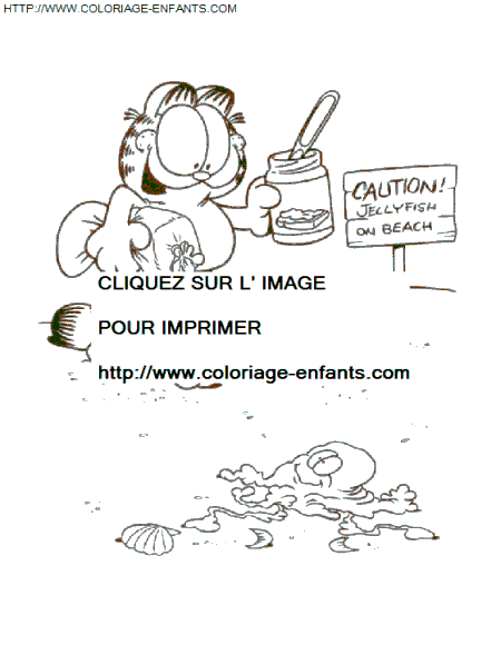 Garfield coloring