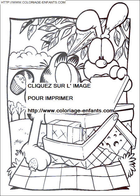 Garfield coloring