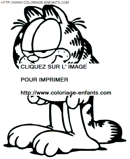 Garfield coloring