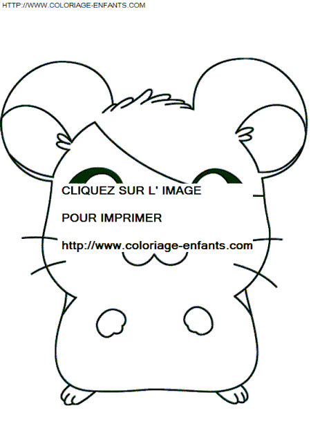 Hamtaro coloring