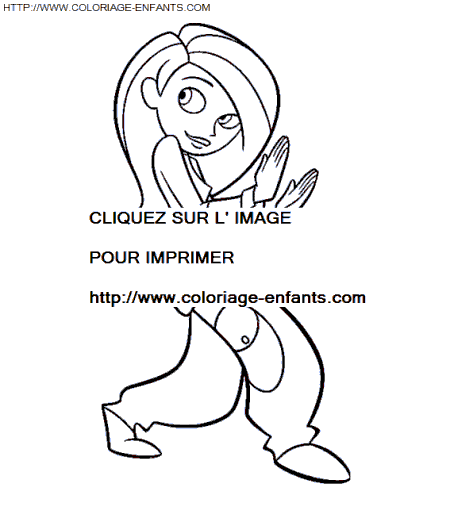 Kim Possible coloring - Kim Possible coloring pages to color - Kim