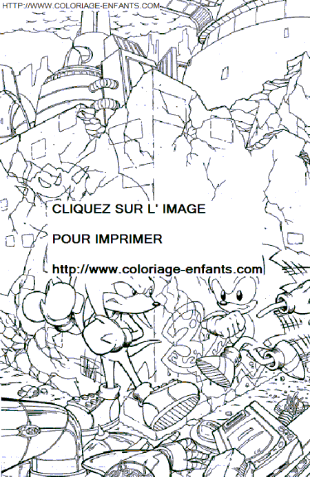 Sonic coloring - Sonic coloring pages to color - Sonic coloring book