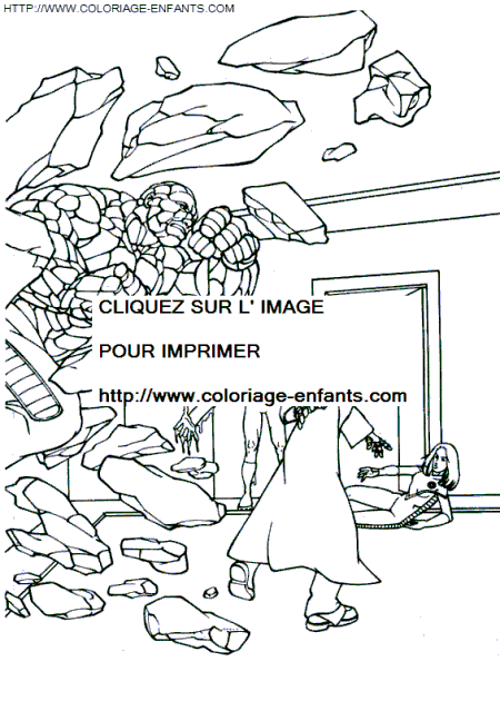 The Fantastic 4 coloring - The Fantastic 4 coloring pages to color