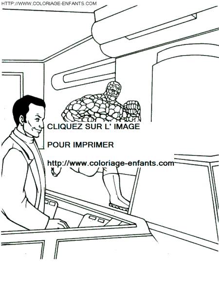 The Fantastic 4 coloring - The Fantastic 4 coloring pages to color