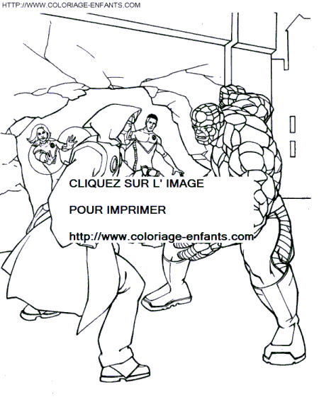 The Fantastic 4 coloring - The Fantastic 4 coloring pages to color
