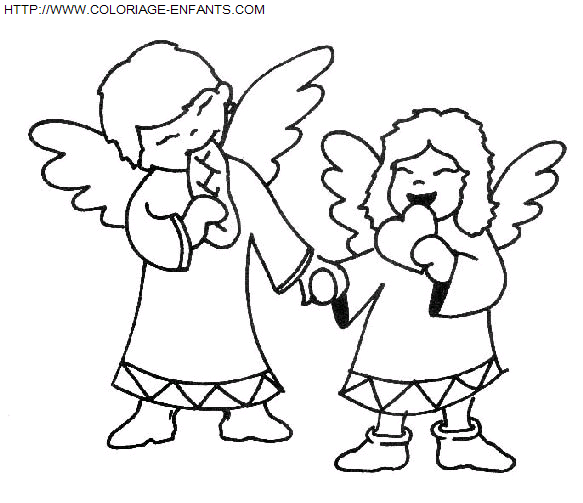 Angels coloring