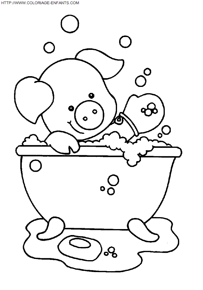 Bath coloring