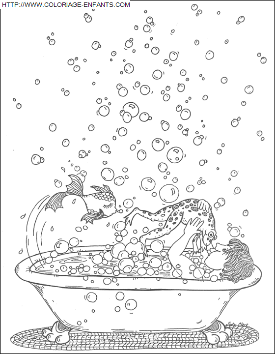 Bath coloring