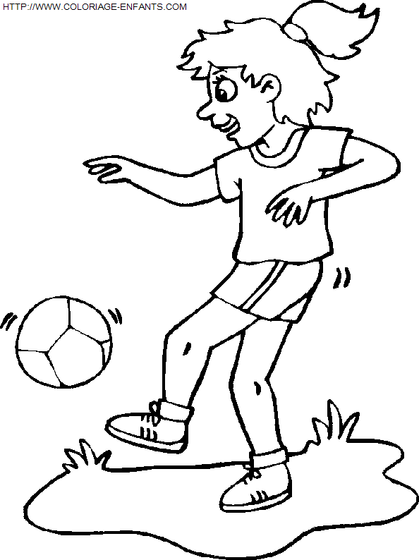 Soccer coloring