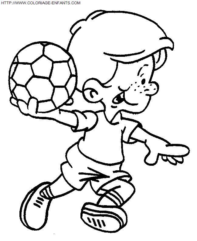 Soccer coloring