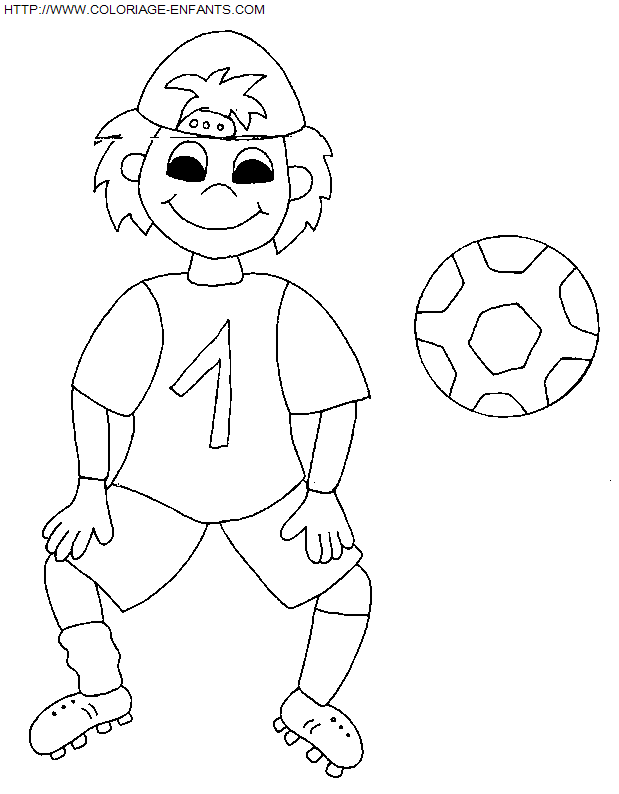 Soccer coloring