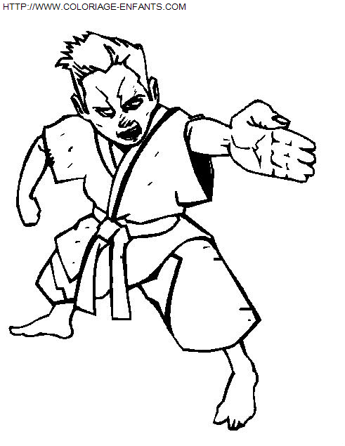 Judo coloring