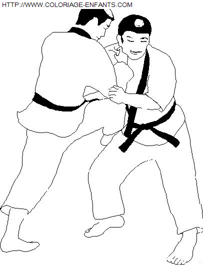 Judo coloring