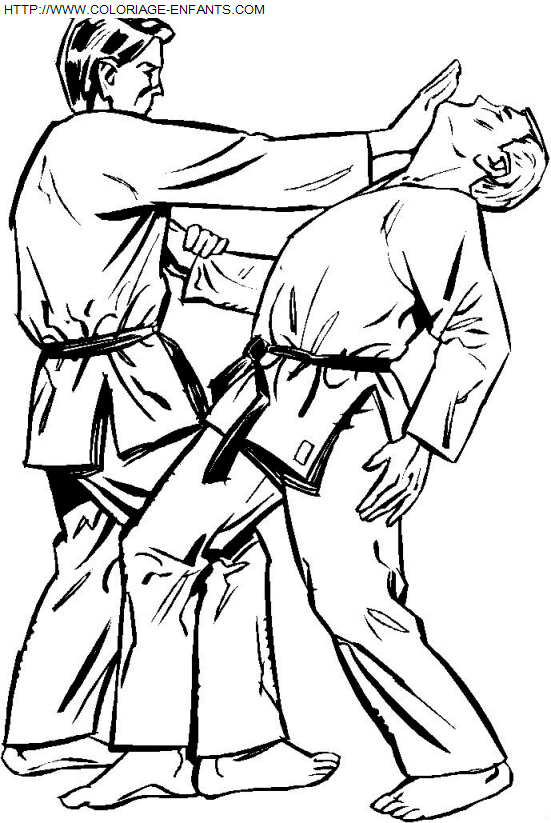 Judo coloring