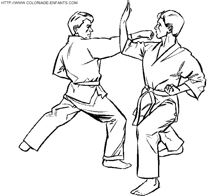 Judo coloring