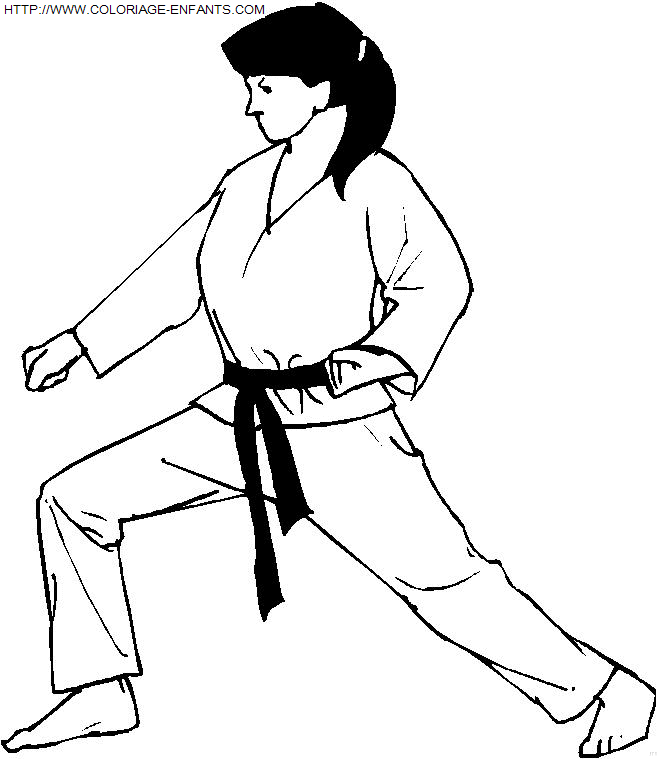 Judo coloring