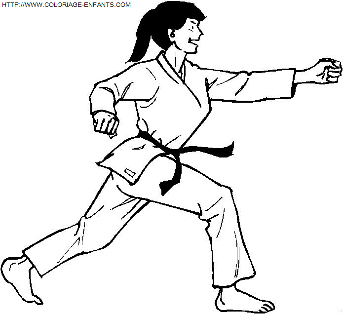 Judo coloring