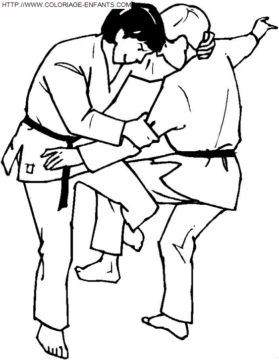 Judo coloring