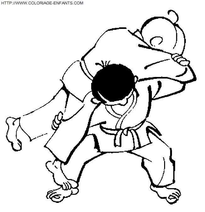 Judo coloring