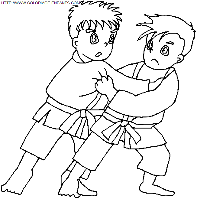 Judo coloring