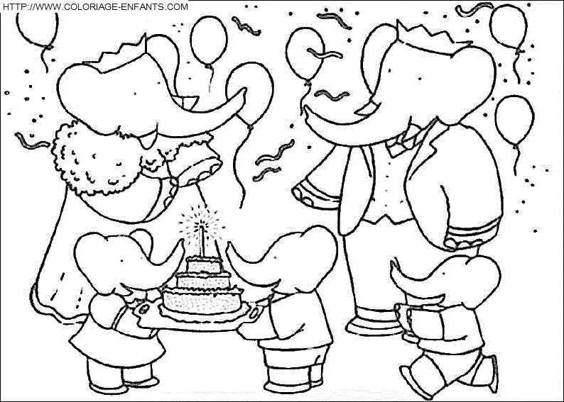 Babar coloring