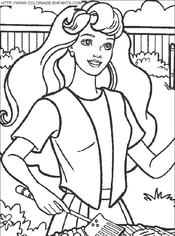 Barbie coloring