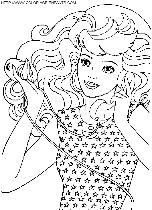 Barbie coloring