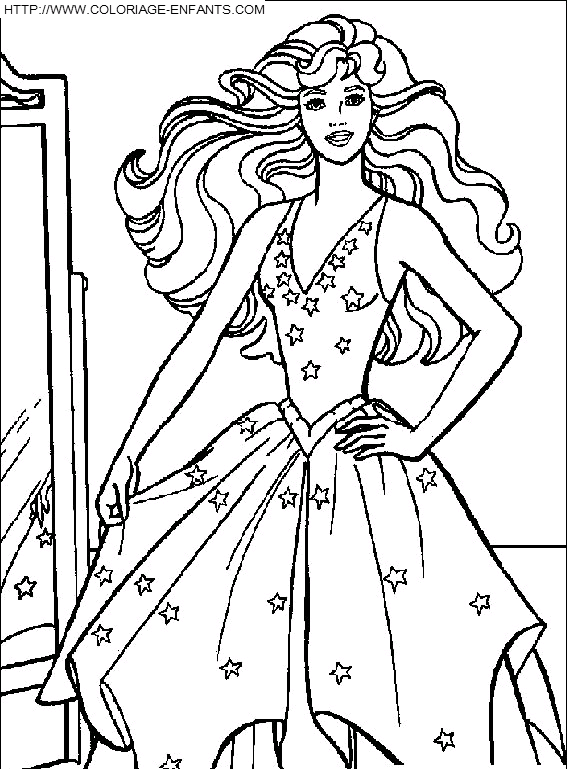 Barbie coloring