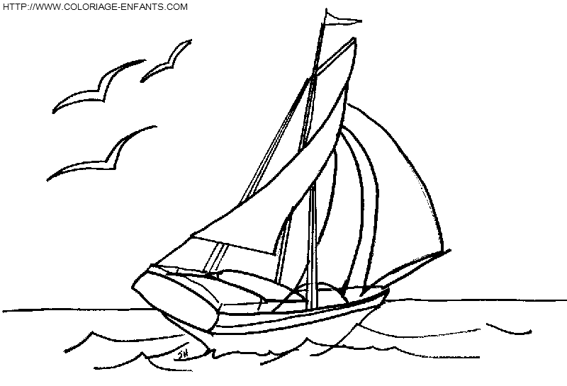 Boat coloring