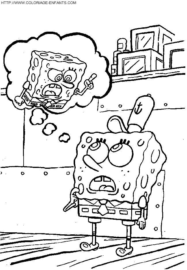 Sponge Bob coloring