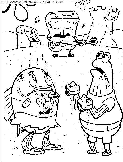 Sponge Bob coloring