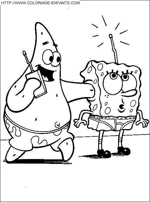 Sponge Bob coloring