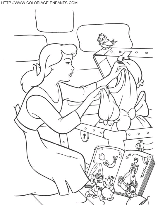 Cinderella coloring