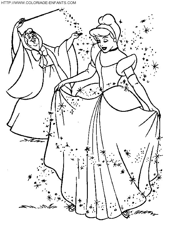 Cinderella coloring