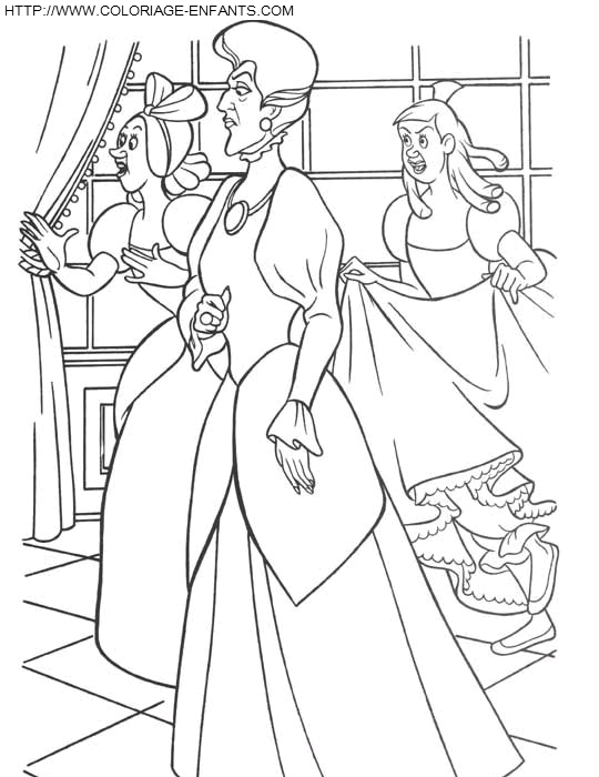 Cinderella coloring