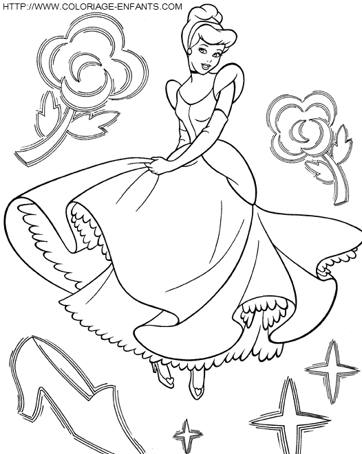 Cinderella coloring