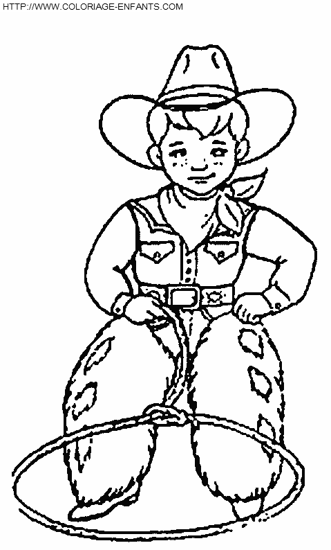 Cowboy coloring