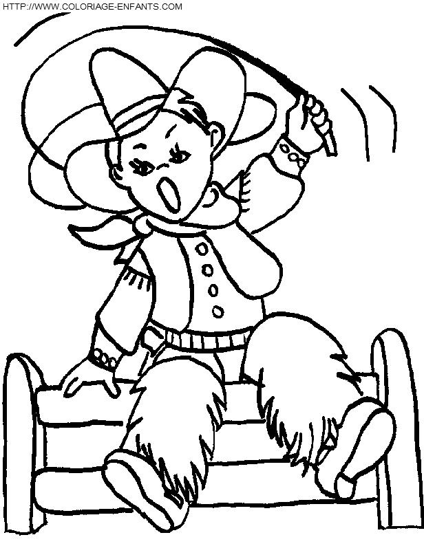 Cowboy coloring