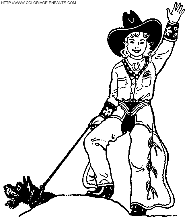 Cowboy coloring