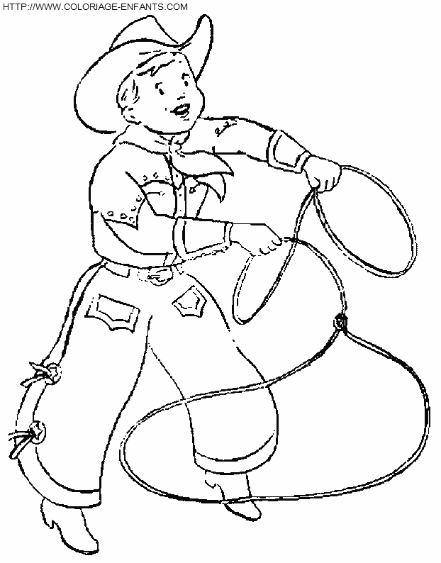 Cowboy coloring