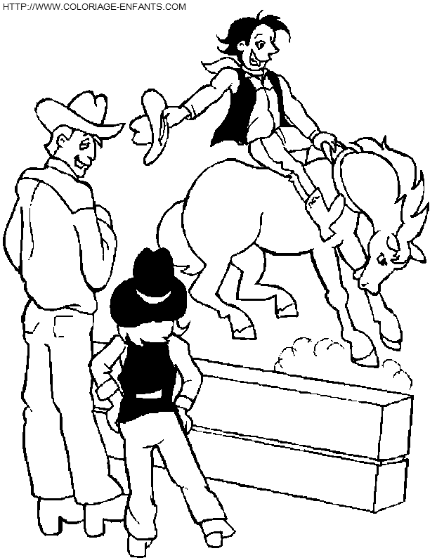 Cowboy coloring