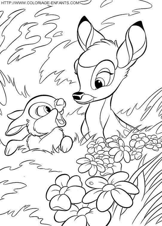 Bambi coloring