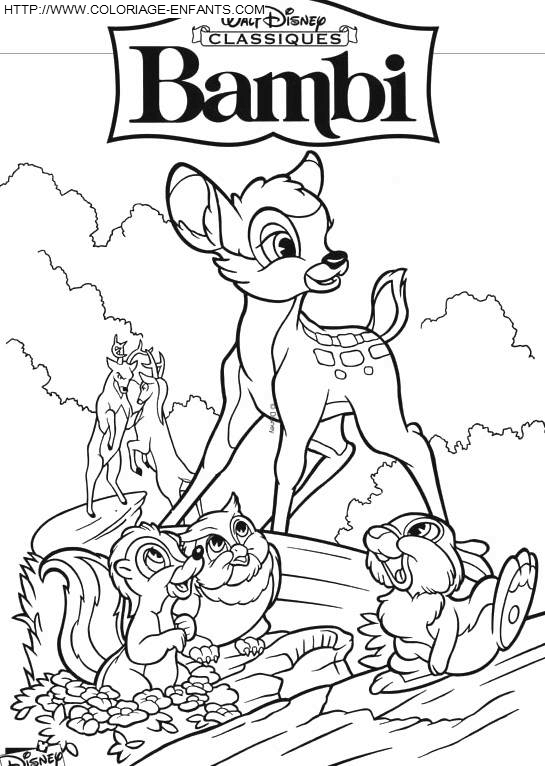 Bambi coloring