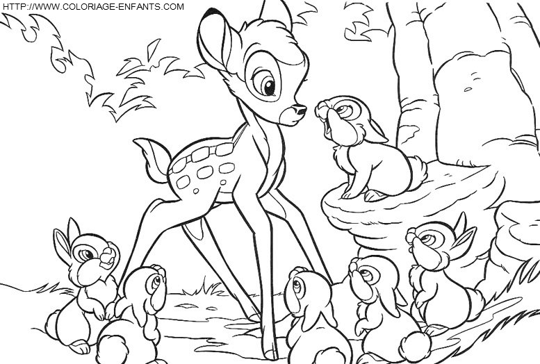 Bambi coloring