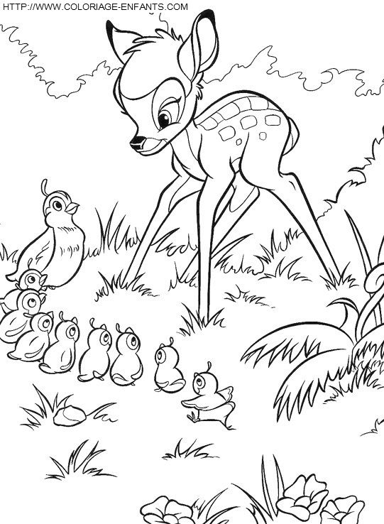 Bambi coloring