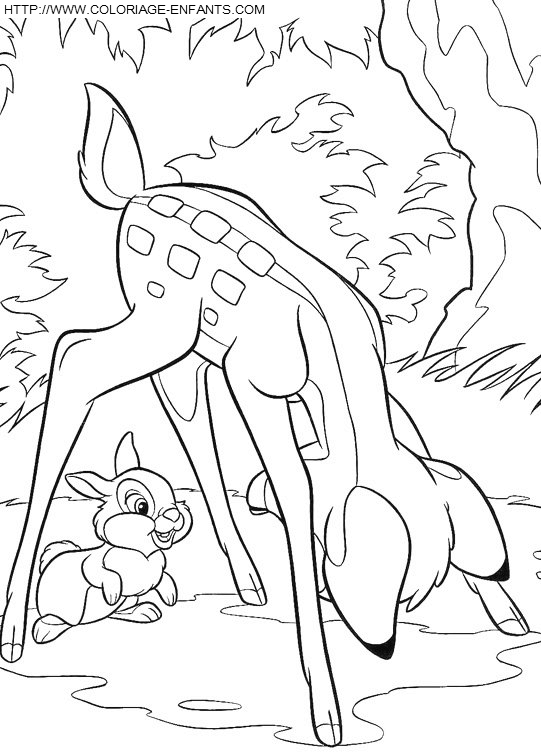 Bambi coloring