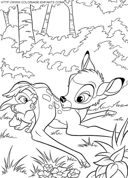 Bambi coloring