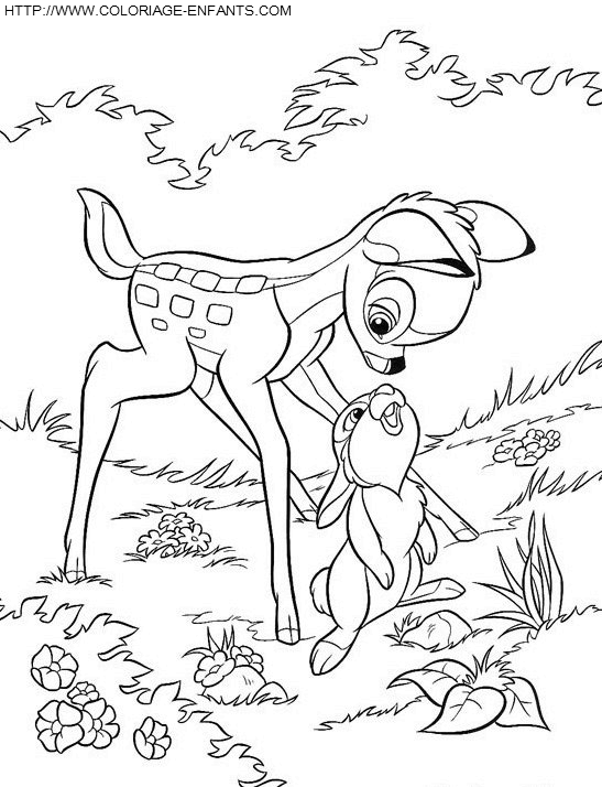 Bambi coloring