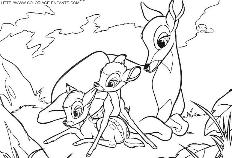 Bambi coloring